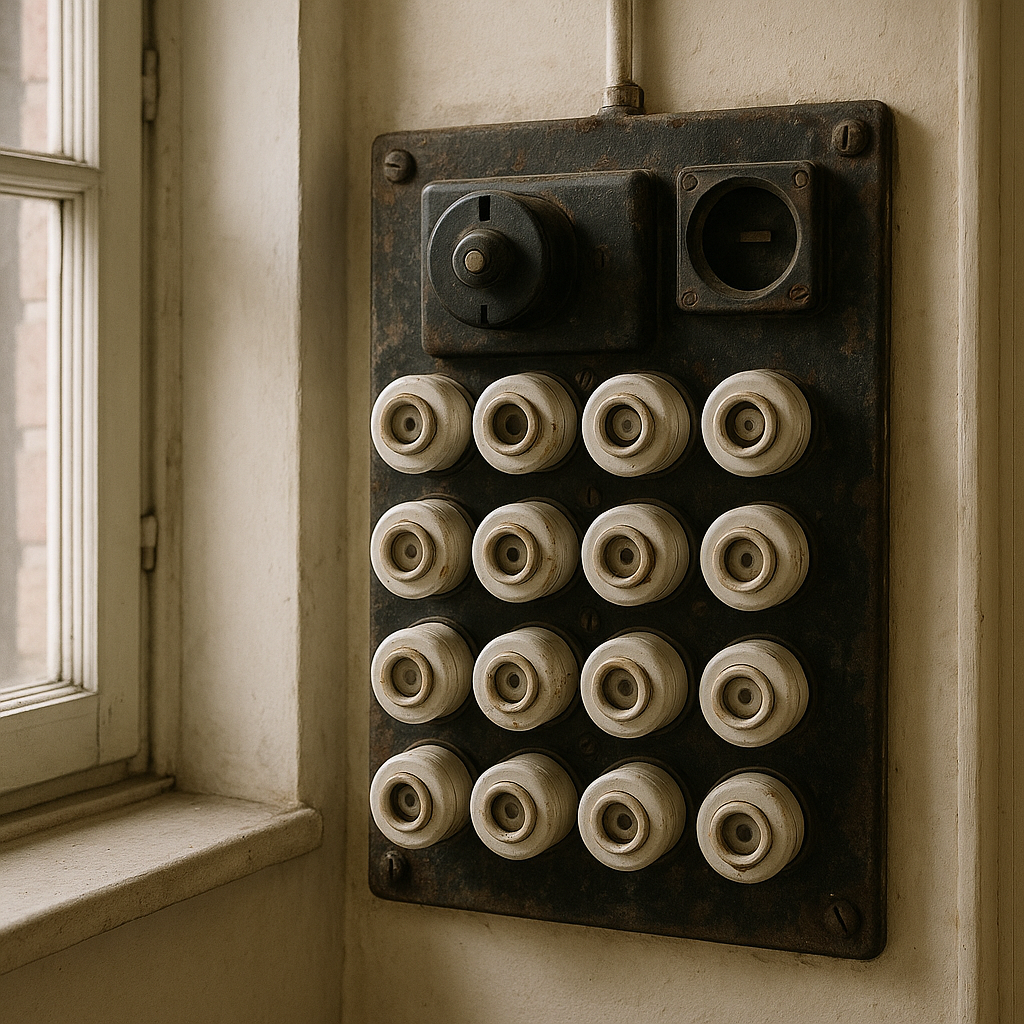 découvrez comment fonctionne un ancien tableau électrique équipé de fusibles, comprenez son rôle et apprenez à identifier ses composants pour une meilleure sécurité électrique.