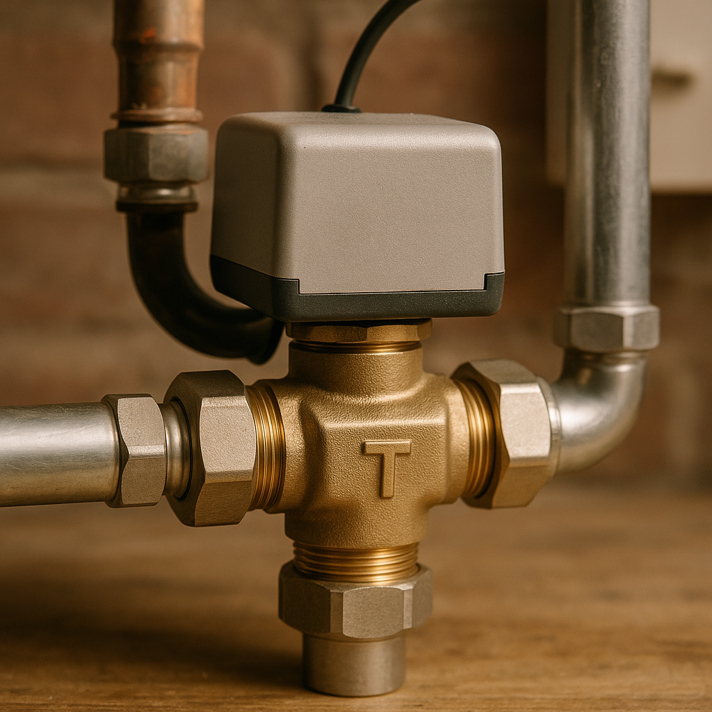 découvrez le schéma détaillé et le fonctionnement d’une vanne 3 voies, un composant essentiel pour contrôler le débit dans les systèmes de plomberie et chauffage.