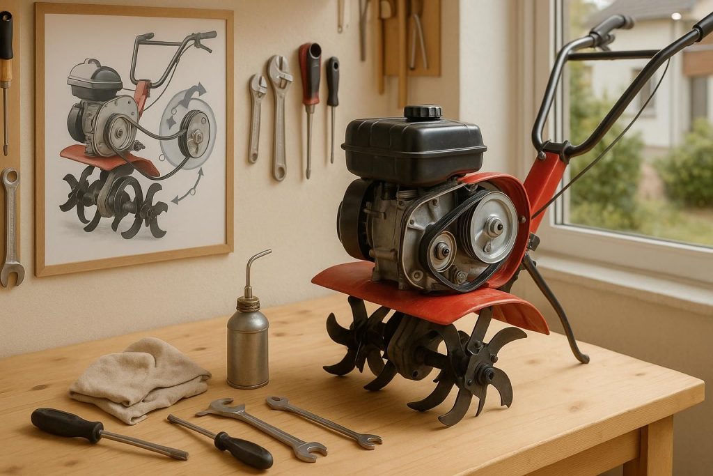 découvrez le schéma détaillé de la courroie de motobineuse, son fonctionnement et comment effectuer son remplacement facilement pour un entretien optimal de votre appareil.