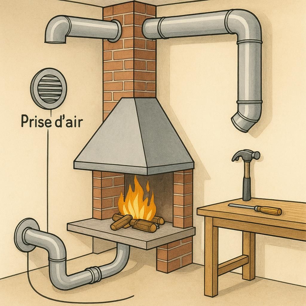 découvrez tout ce qu'il faut savoir sur la prise d'air pour cheminée à foyer ouvert : fonctionnement, installation et conseils pour une combustion optimale et sécurisée.