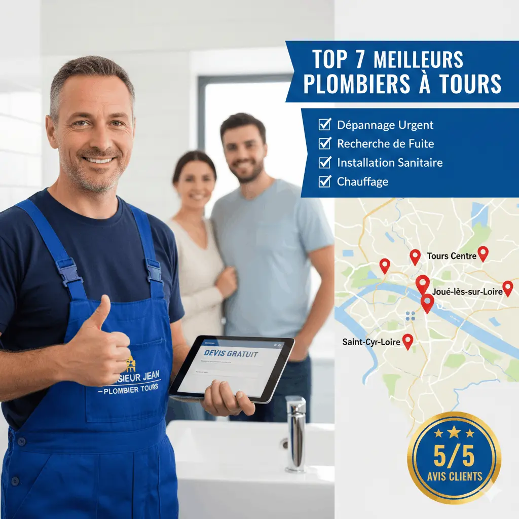 meilleurs plombiers Ă Tours : classement et avis