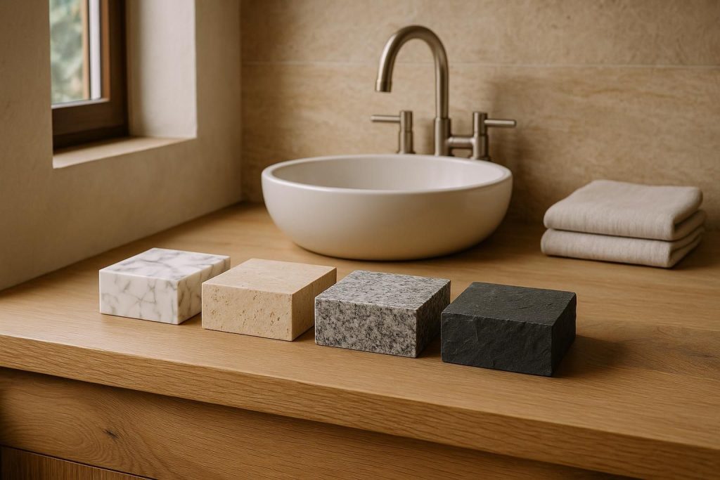 découvrez nos conseils pour choisir la pierre parfaite qui allie esthétique et fonctionnalité dans votre salle de bain.