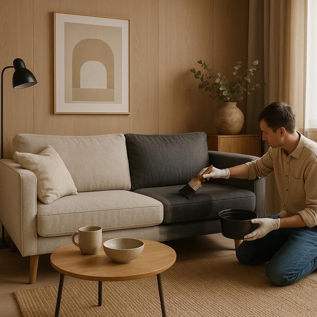 apprenez comment teindre un canapé en tissu facilement pour lui offrir une nouvelle vie et un look rafraîchi. guide étape par étape pour rénover votre mobilier avec succès.