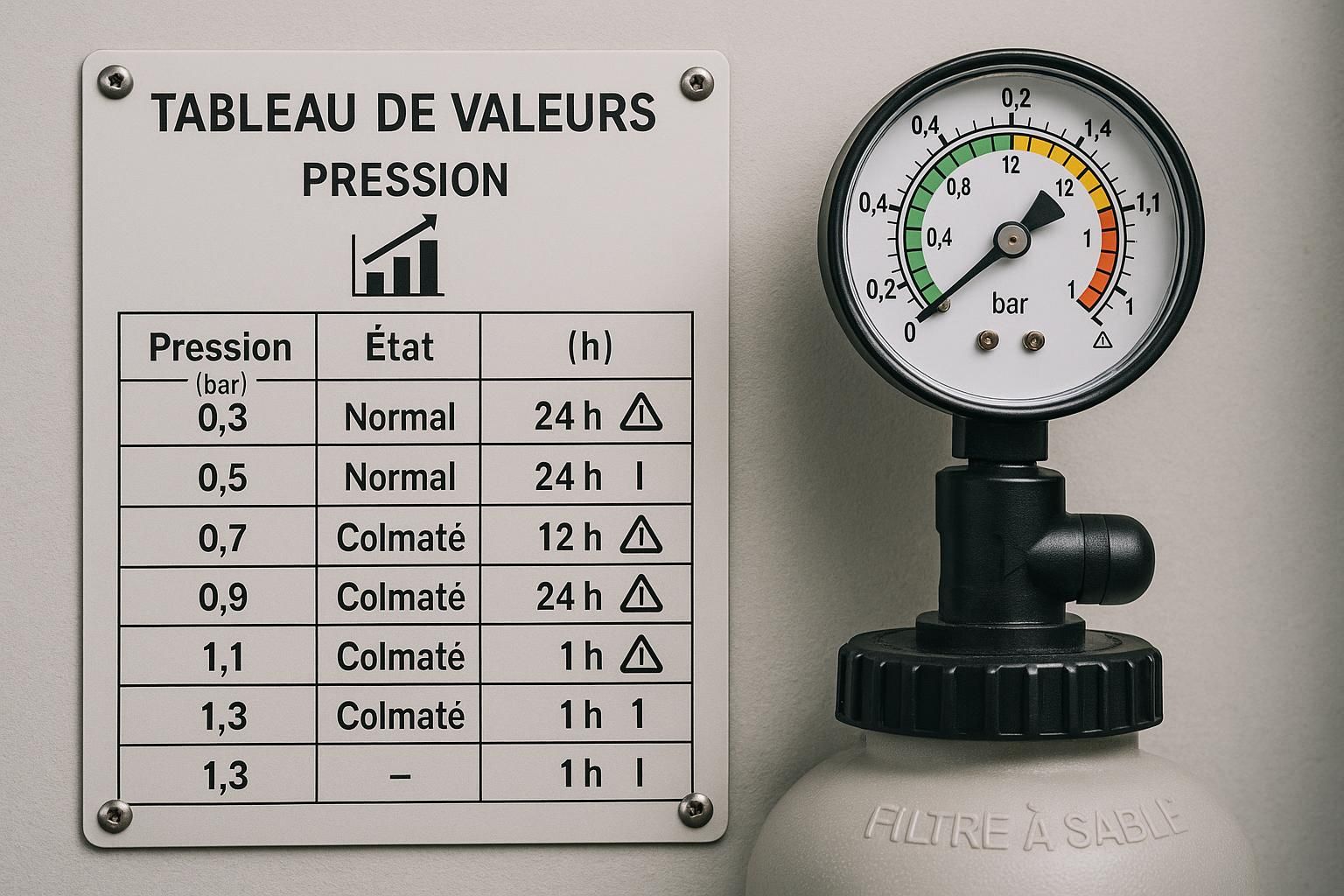 découvrez comment utiliser un manomètre pour contrôler et optimiser l'efficacité de votre filtre à sable, assurant ainsi une filtration optimale et une piscine toujours propre.