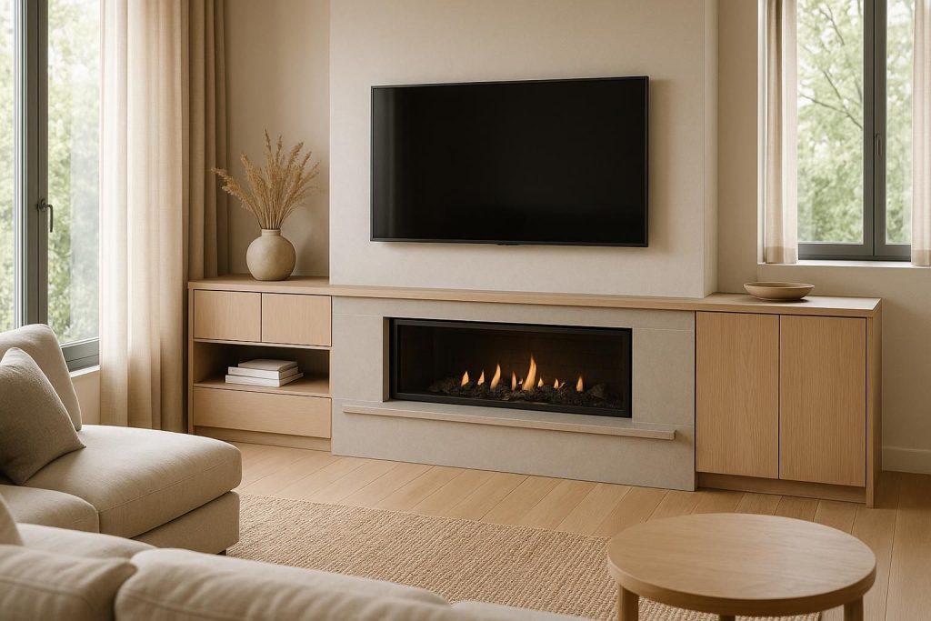 découvrez comment intégrer un meuble tv cheminée alliant design moderne et fonctionnalité pour sublimer votre salon tout en optimisant l'espace.