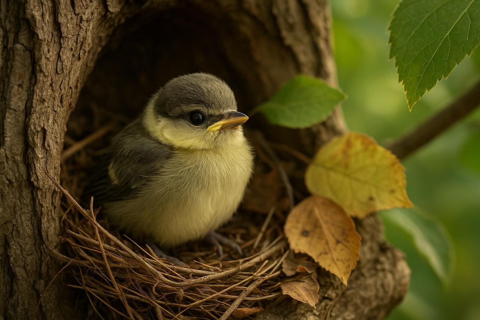 découvrez tout sur les premiers jours d'une mésange bébé : son développement, ses soins et son environnement pour bien commencer sa vie.